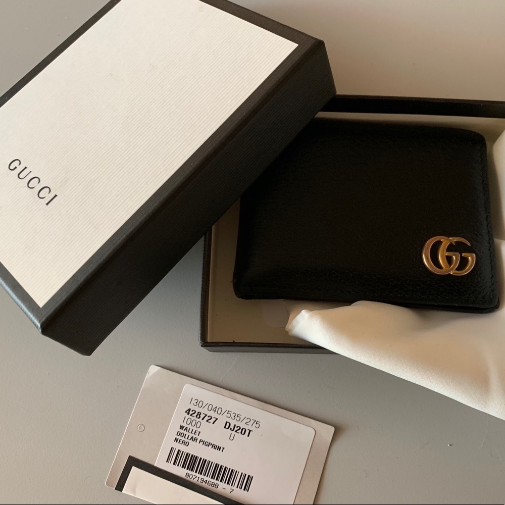 GG Marmont leather bi-fold wallet